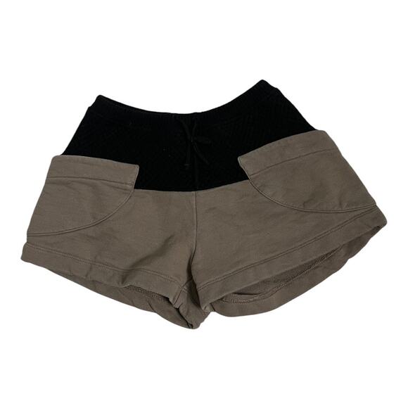 LIL Saint Germain brown and black shorts Xs S Casual Comfy Lagenlook Lounge - Picture 1 of 8